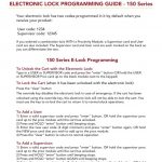 Elock Programming Guide 150 Series Thumbnail