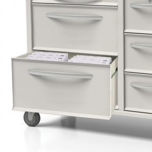 Phoenix Series cart showing drawer capacity