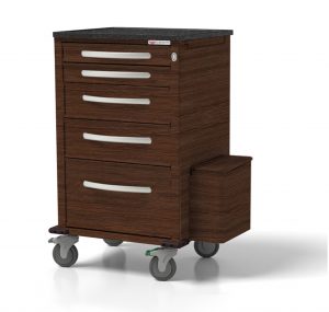 5DRTX, Low Profile Cart in Manhattan Walnut